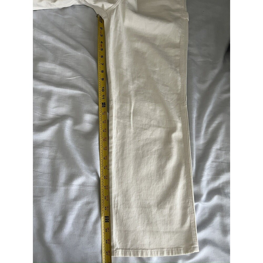 NEW Quince Overalls Organic Stretch Cotton Twill Relaxed Fit Ivory White Size XS - Picture 10 of 10